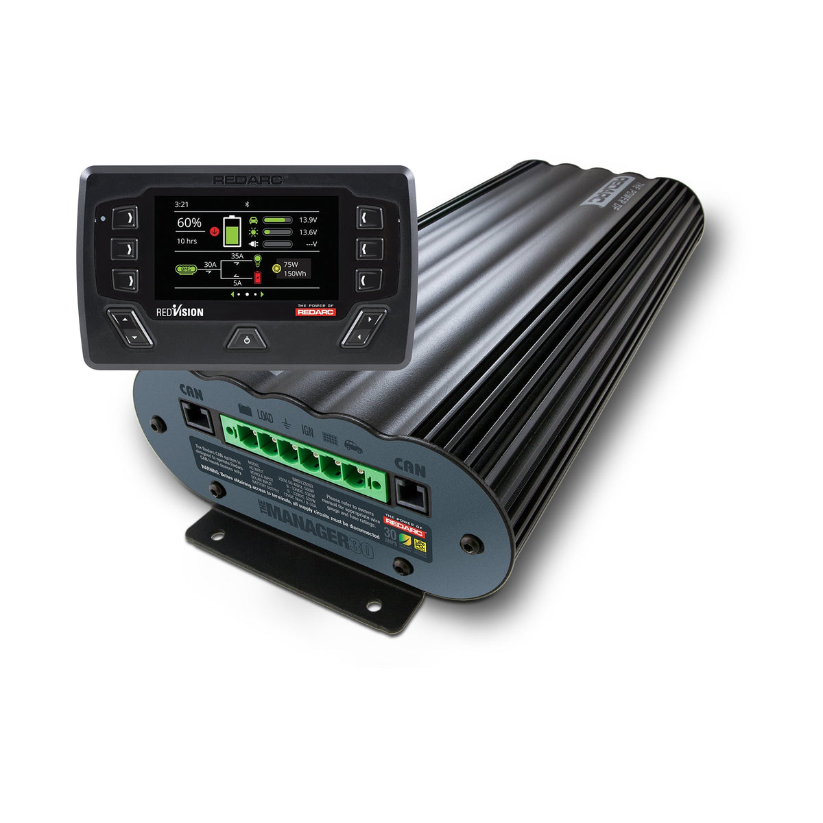 REDARC Manager30 Power System with Color Display Screen BMS1230S3R-NA
