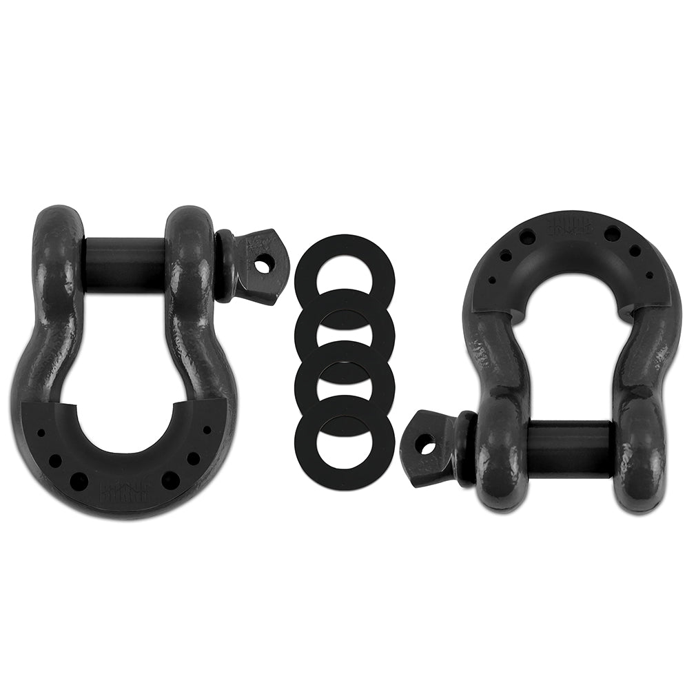 Mishimoto BNDR-GM 3/4" Steel D-Ring Shackle Set 2 Pieces Gunmetal  BNDR-GM