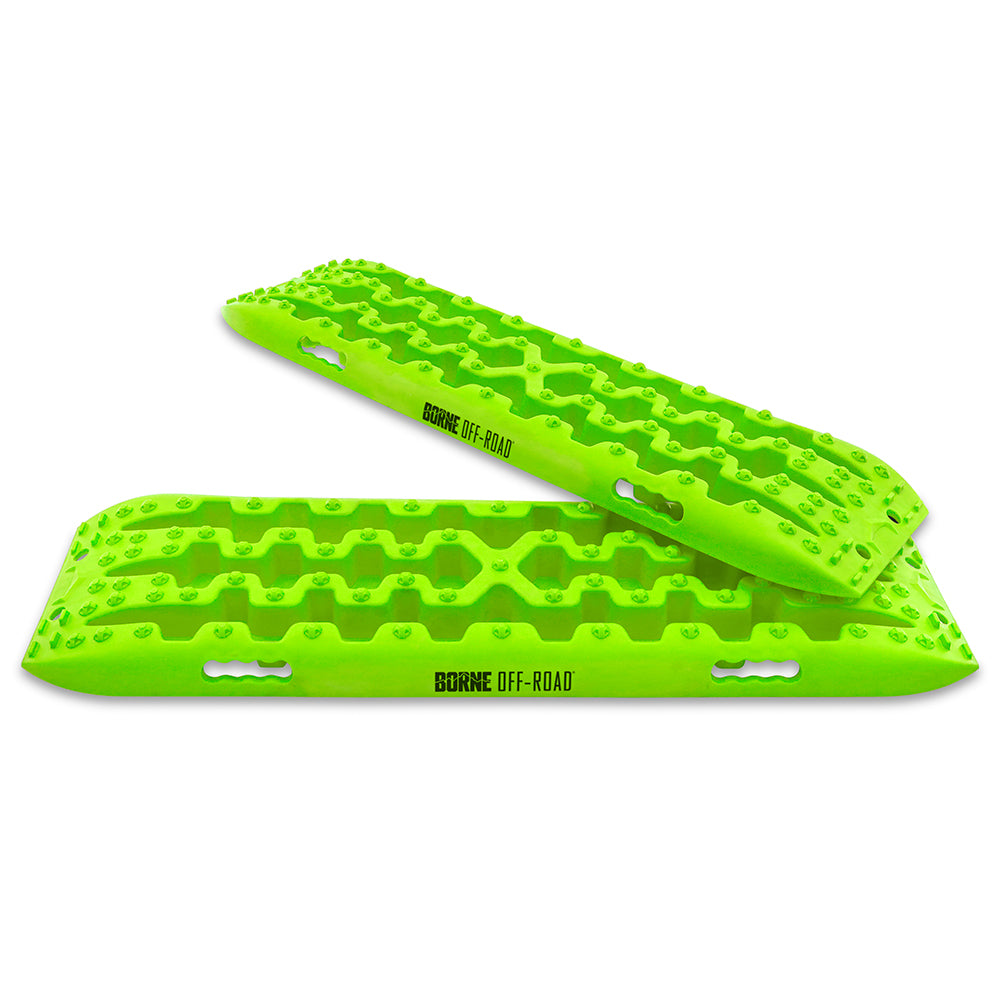 Mishimoto BNRB-109NG Borne Off-Road Traction Board Set Neon Green  BNRB-109NG