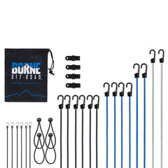 Mishimoto BNRTC-BNG-28 Borne Off-Road 28 Piece Bungee Cord Set  BNRTC-BNG-28