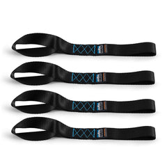 Mishimoto BNRTC-SLP-4BK Borne Off-Road Soft Loop Tie-Down Straps Black  BNRTC-SLP-4BK