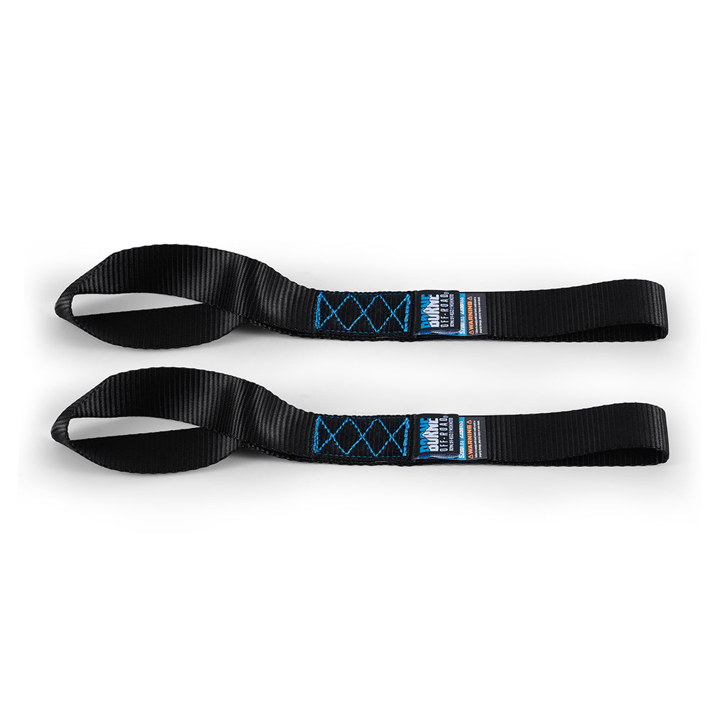 Mishimoto BNRTC-TDHD-2BK Borne Off-Road Heavy-Duty Ratchet Tie-Down Kit (2-pack) Black  BNRTC-TDHD-2BK