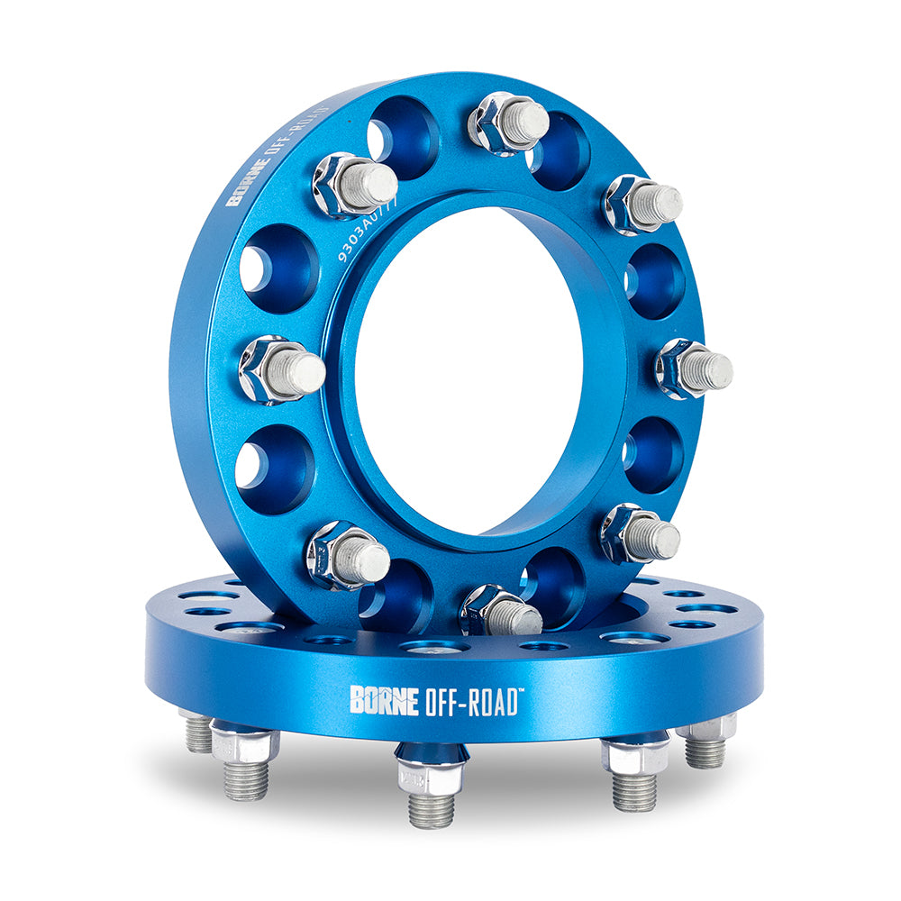 Mishimoto BNWS-009-450BL Wheel Spacers 8x180 124.1 Center Bore M14x1.5 45mm Blue  BNWS-009-450BL
