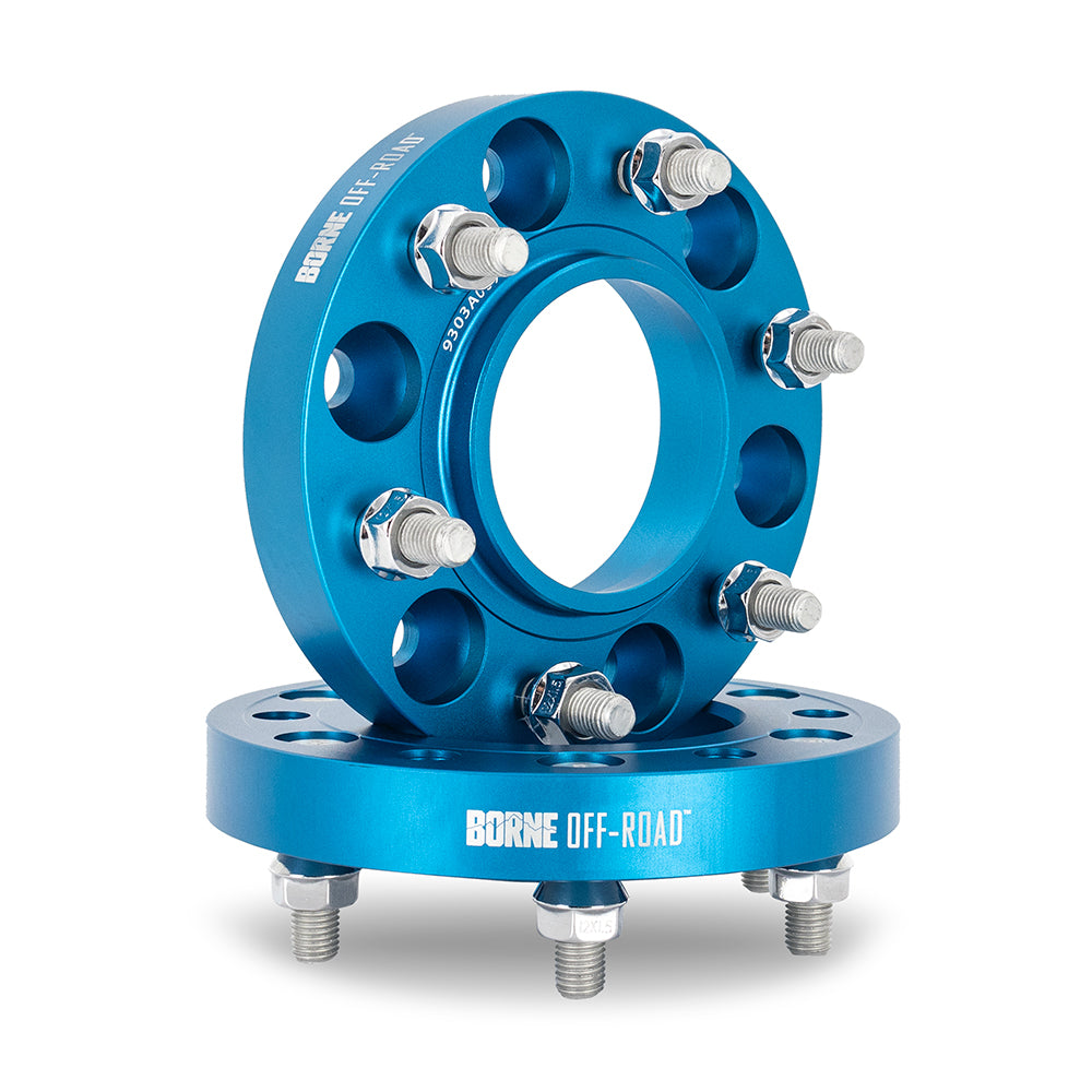 Mishimoto BNWS-005-500BL Wheel Spacers 6X139.7 78.1mm Center Bore M14 X 1.5 2.00" Thick Blue  BNWS-005-500BL