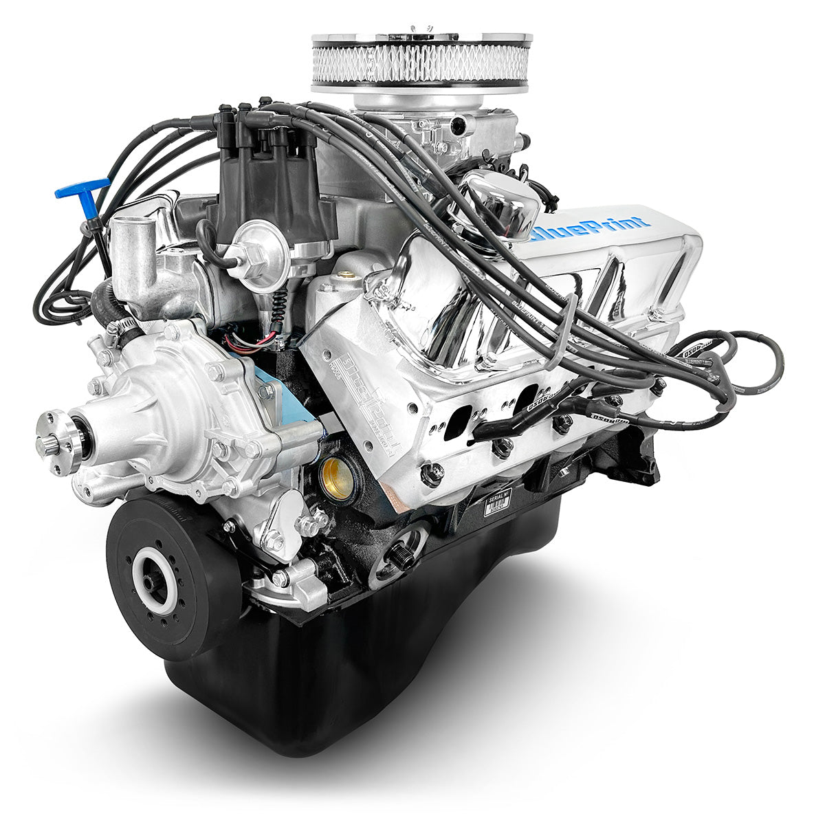 BluePrint Engines 347 ci Small Block Ford style engine - dressed longblock w/ EFI BP3479CTFD