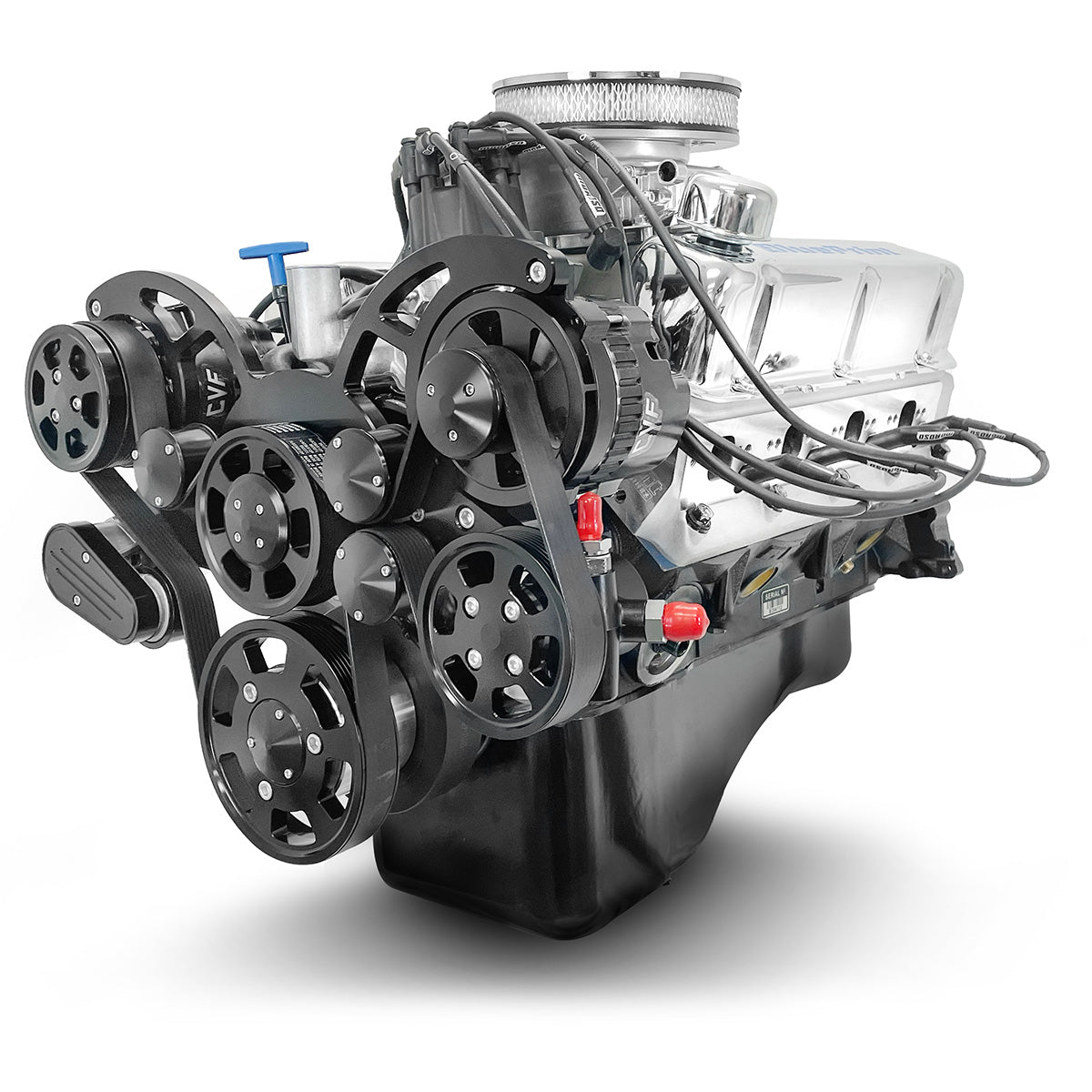 BluePrint Engines 347 ci Small Block Ford style engine - dressed longblock w/ EFI BP3479CTFKB
