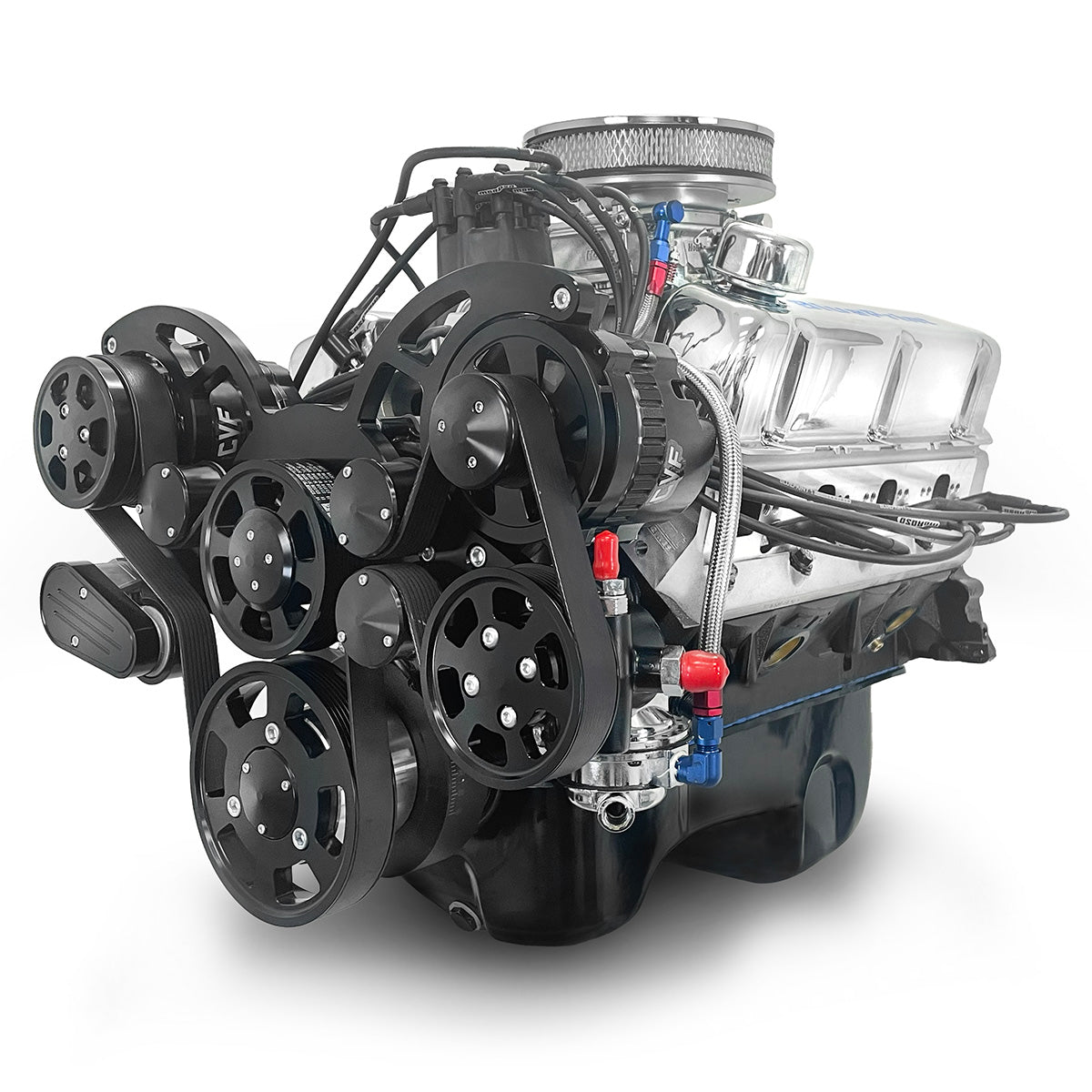 BluePrint Engines 347 ci Small Block Ford style engine - dressed longblock w/ carb BP3479RCTCKB