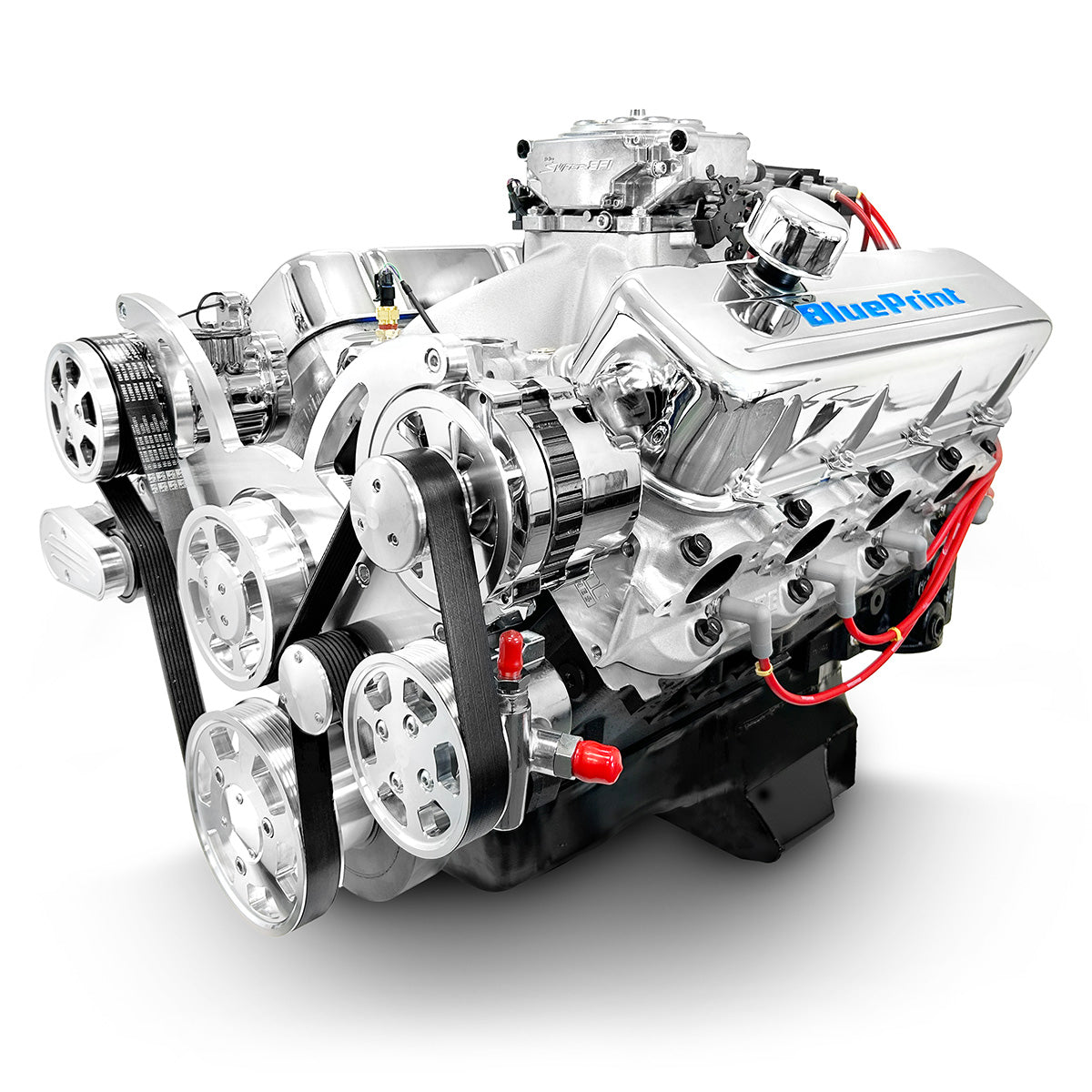 BluePrint Engines 496 ci Big Block GM style engine - dressed longblock w/ carb BP4967CTFK
