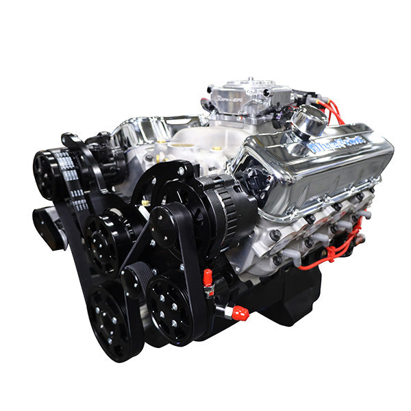 BluePrint Engines 454 ci Big Block GM style engine - dressed longblock w/ carb BP454CTFKB