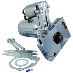 BluePrint Engines STARTER, CHEVY SB/BB, 3HP, 153 or 168 TOOTH FLYWHEEL, TILTON STYLE, CHROME BPP153168C