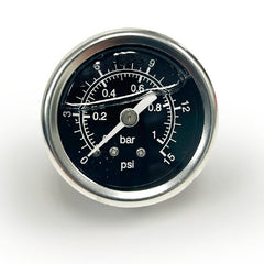 BluePrint Engines 0-15 PSI LIQUID-FILLED FUEL PRESSURE GAUGE. 1/8 NPT BPP15632