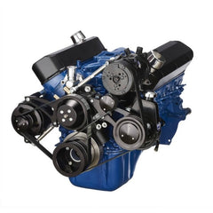 BluePrint Engines SBF 302 FRONT ACCESSORY DRIVE, DUAL-BELT QUICK SERPENTINE W/ ALT, PS, WP, AC, BRACKETS, BOLTS BPP302FDACPS3