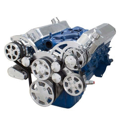 BluePrint Engines SBF 302/351W FRONT ACCESSORY DRIVE, FULL SERPENTINE W/ ALT, PS, WP, AC, BRACKETS, BOLTS BPP302FDACPS4