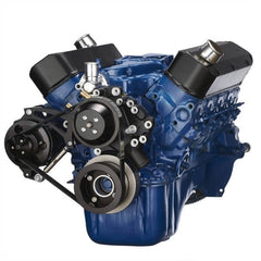 BluePrint Engines SBF 302 FRONT ACCESSORY DRIVE, QUICK SERPENTINE W/ ALT, WP, BRACKETS, BOLTS BPP302FDE3BK