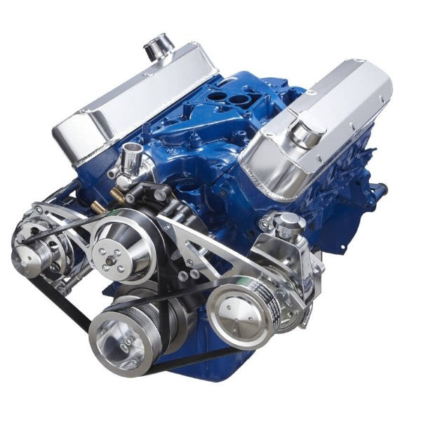 BluePrint Engines SBF 302 FRONT ACCESSORY DRIVE, DUAL-BELT QUICK SERPENTINE W/ ALT, PS, WP, BRACKETS, BOLTS BPP302FDPS3