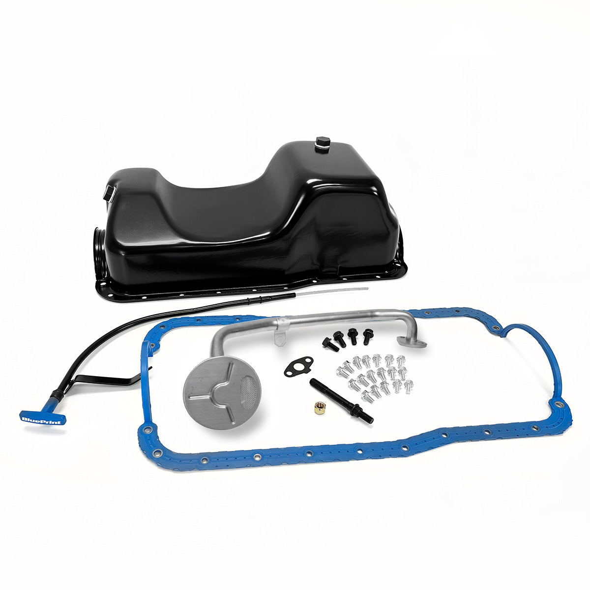 BluePrint Engines Ford 302 Oil Pan Swap Kit, Rear Sump Oil Pan Kit BPP302RSPAN