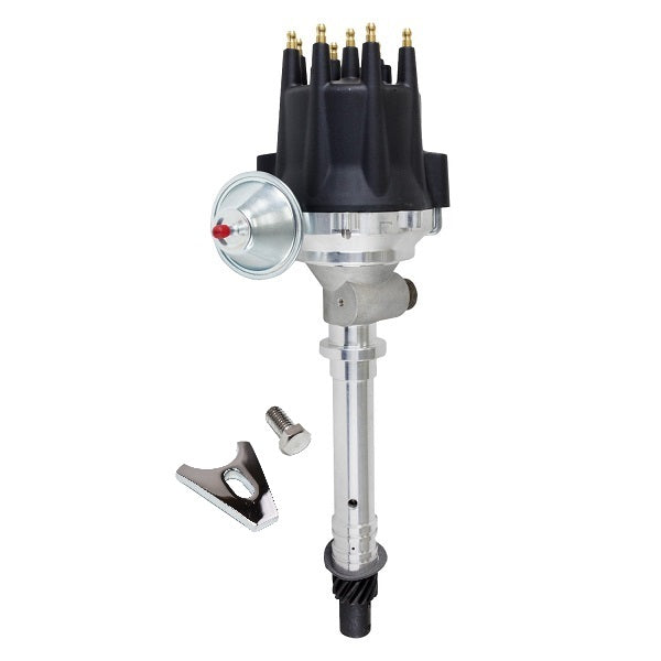 BluePrint Engines PRO SERIES READY TO RUN TACH DRIVE DISTRIBUTOR, CHEVY SB/BB, V8 ENGINE, BLACK CAP W/ FIXED COLLAR BPP3503TDBK