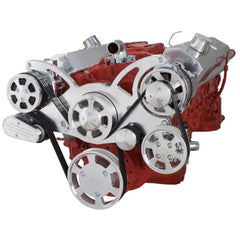 BluePrint Engines SBC FRONT ACCESSORY DRIVE, FULL SERPENTINE W/ ALT, PS, WP, AC, BRACKETS, BOLTS BPP350FDACPS4