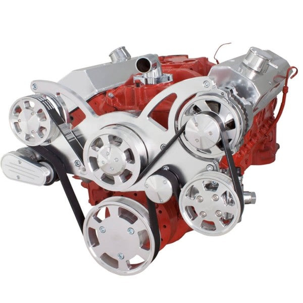 BluePrint Engines SBC FRONT ACCESSORY DRIVE, FULL SERPENTINE W/ ALT, PS, WP, BRACKETS, BOLTS BPP350FDPS4