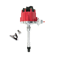 BluePrint Engines HEI DISTRIBUTOR, CHEVY SB/BB, V8 ENGINE, 65K VOLT COIL, BLACK DUST COVER, RED CAP BPP350RBK