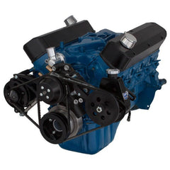 BluePrint Engines SBF 351W FRONT ACCESSORY DRIVE, V-BELT W/ ALT, PS, WP, BRACKETS, BOLTS BPP351FDPS2BK