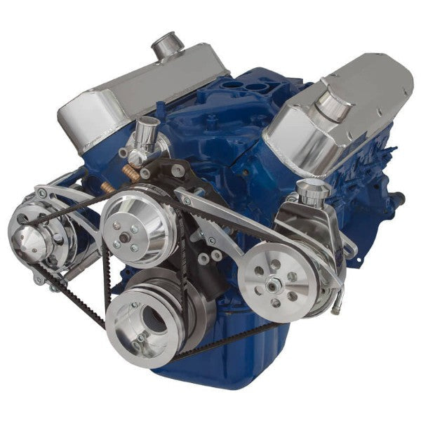 BluePrint Engines SBF 351W FRONT ACCESSORY DRIVE, V-BELT W/ ALT, PS, WP, BRACKETS, BOLTS BPP351FDPS2