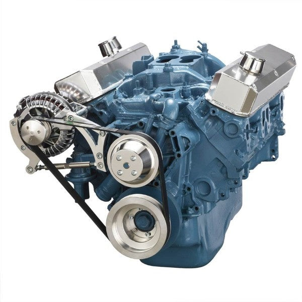 BluePrint Engines SB MOPAR FRONT ACCESSORY DRIVE, QUICK SERPENTINE W/ ALT, WP, BRACKETS, BOLTS BPP360FDE3