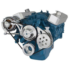 BluePrint Engines SB MOPAR FRONT ACCESSORY DRIVE, V-BELT W/ ALT, PS, WP, BRACKETS, BOLTS BPP360FDPS2