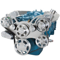 BluePrint Engines SB MOPAR FRONT ACCESSORY DRIVE, FULL SERPENTINE W/ ALT, PS, WP, BRACKETS, BOLTS BPP360FDPS4