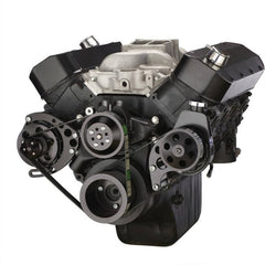 BluePrint Engines BBC (STD DECK) FRONT ACCESSORY DRIVE, DUAL-BELT QUICK SERPENTINE W/ ALT, PS, WP, BRACKETS, BOLTS BPP454FDPS3BK