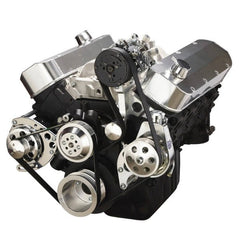 BluePrint Engines BBC (STD DECK) FRONT ACCESSORY DRIVE, DUAL-BELT QUICK SERPENTINE W/ ALT, PS, WP, AC, BRACKETS, BOLTS BPP454FDPSAC3