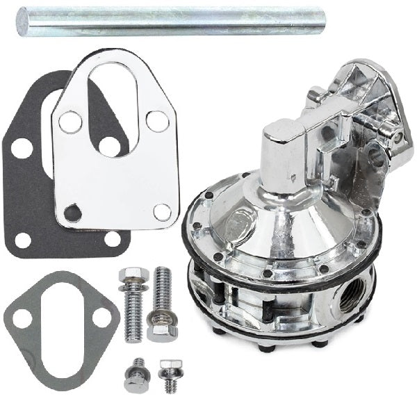 BluePrint Engines RACING MECHANICAL FUEL PUMP, CHEVY SB 262-400, V8 ENGINE, 6 VALVE, 110 GPH, 7.5 PSI, 3/8" INLET/OUTLET BPP4891