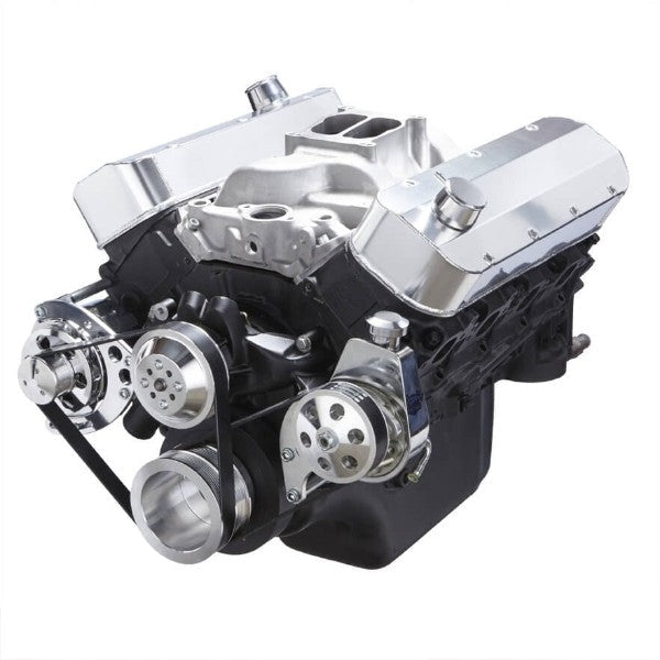BluePrint Engines BBC (TALL DECK) FRONT ACCESSORY DRIVE, DUAL-BELT QUICK SERPENTINE W/ ALT, PS, WP, BRACKETS, BOLTS BPP632FDPS3