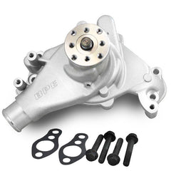 BluePrint Engines ALUMINUM MECHANICAL WATER PUMP, CHEVY SB, LONG, STANDARD ROTATION, SATIN BPP67265