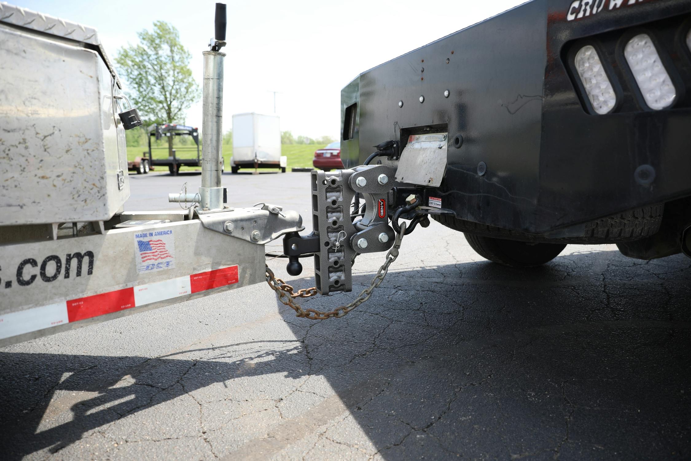 GEN-Y Hitch GH-1301 Boss Torsion-Flex Pintle Plate 2.5in Shank 6.5in Drop 2.4K TW 21K Hitch