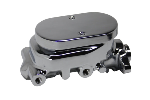 LEED Brakes C7FB2 7 in Dual Power Booster , 1 in Bore, side valve, disc/disc (Chrome)