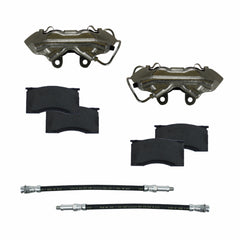 LEED Brakes Front Brake Caliper Kit with Zinc Plated Calipers CC0001