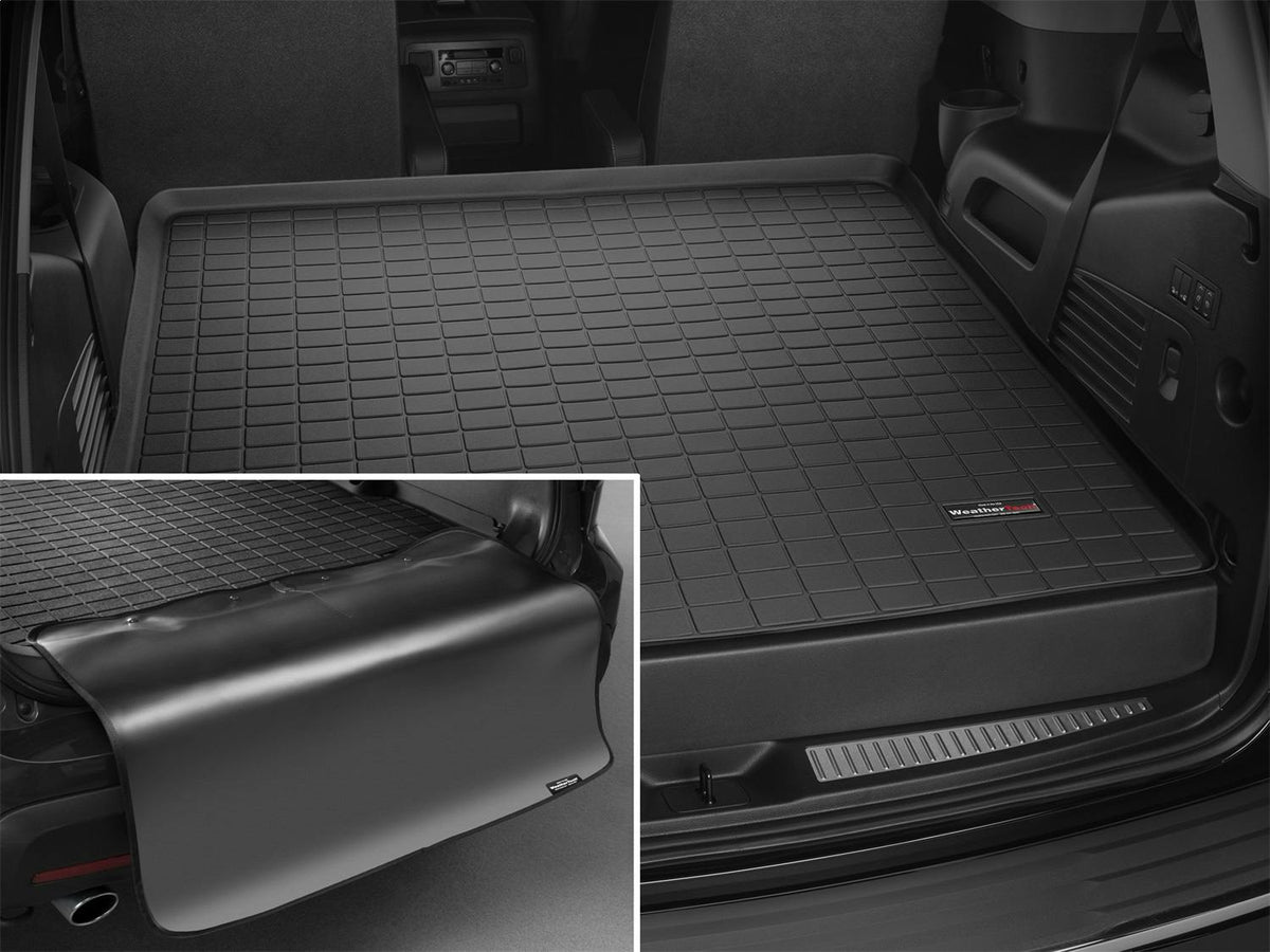 WeatherTech 40710SK Black Cargo Liner With Bumper Protector
