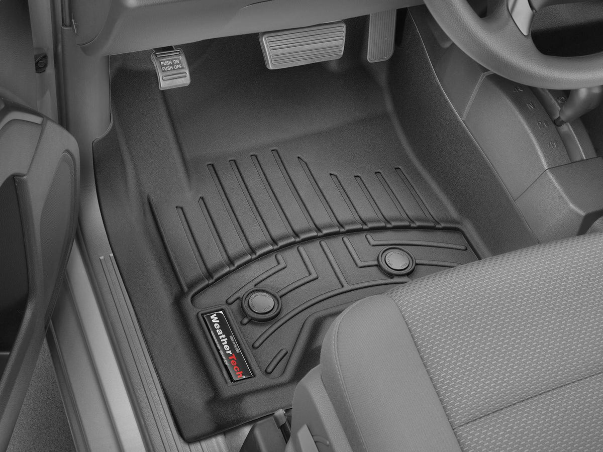 WeatherTech 4417023V Black Rear FloorLiner for Vinyl Floors