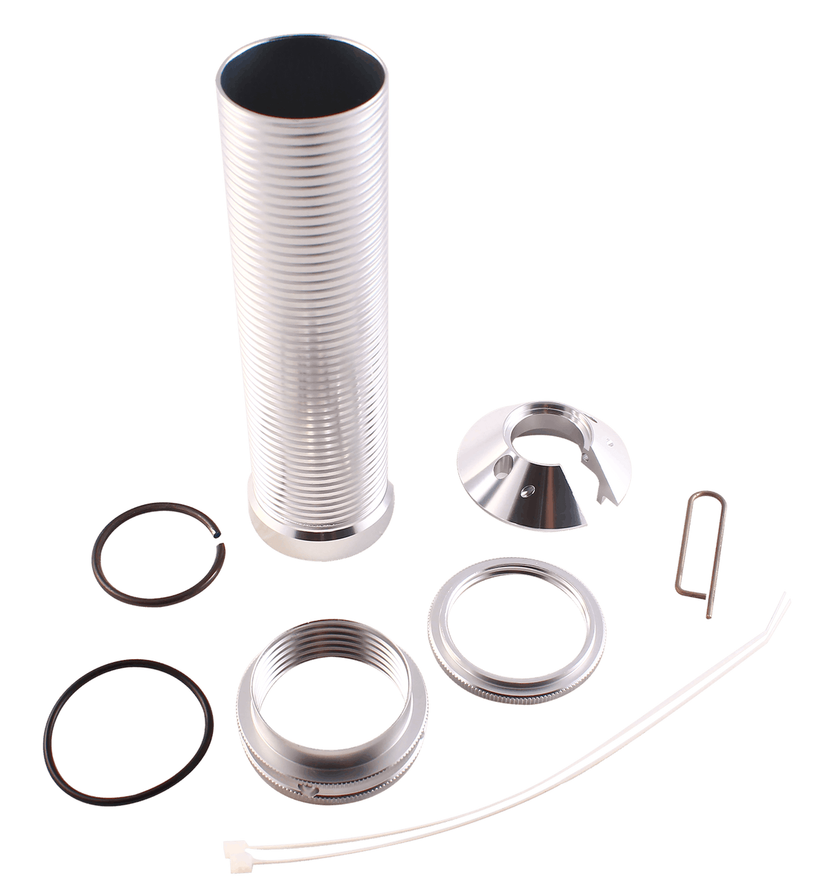 QA1 CK1955C Coil-Over Sleeve Kit, 1.875 inch Spring 75 Series, Cone Cap W/ Lock Nut
