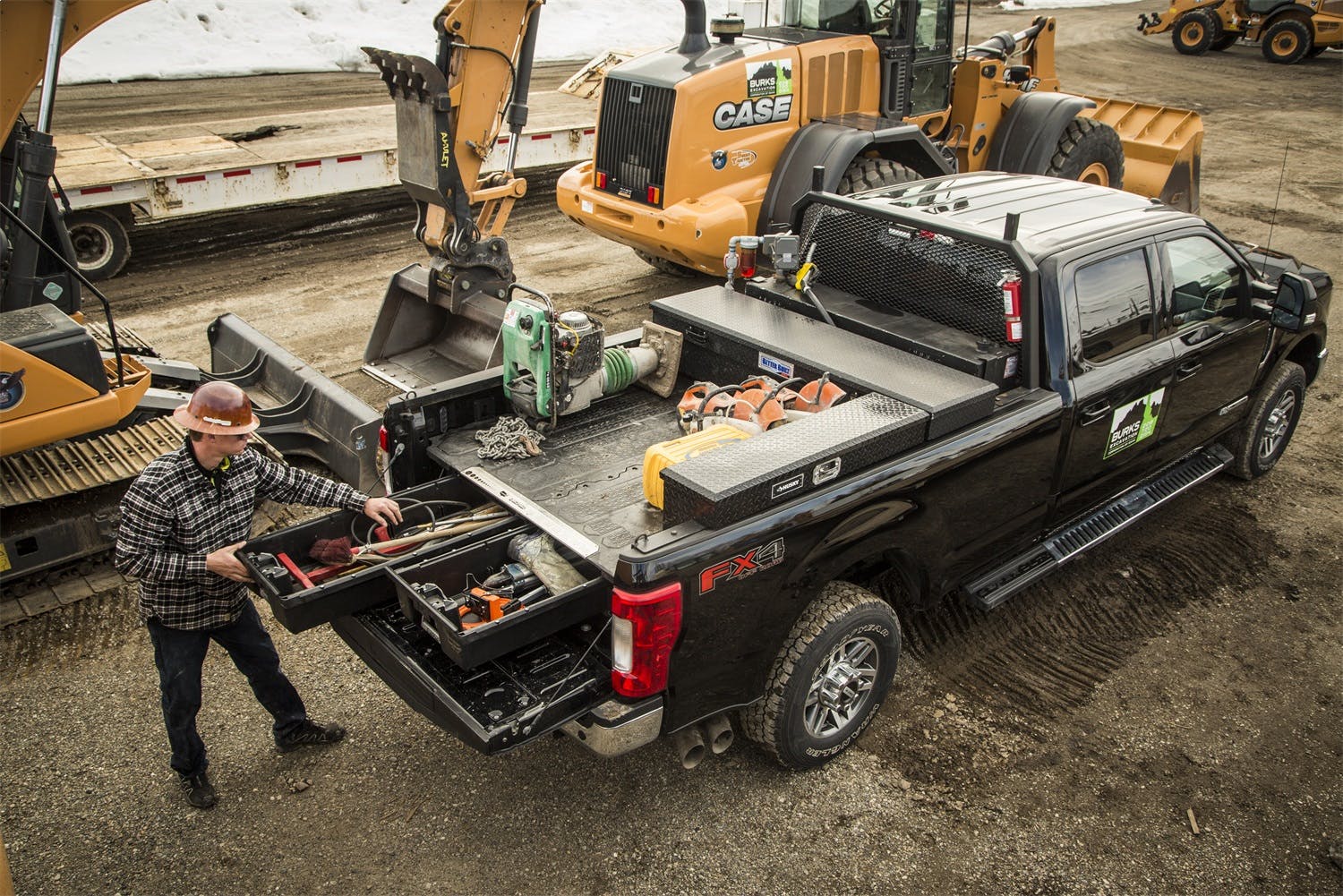 DECKED DS1 75.25 Two Drawer Storage System for A Full Size Pick Up Truck