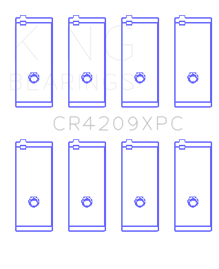 King Engine Bearings Inc CR4209XPC.026 CONNECTING ROD BEARING SET For TOYOTA 3SGTE, 16V 2.0L