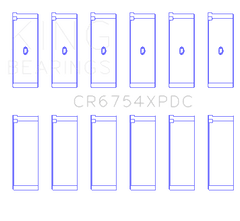 King Engine Bearings Inc CR6754XPDC STDX CONNECTING ROD BEARING SET For TOYOTA 2JZGE, 2JZGTE, 24V 3.0L