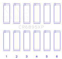 King Engine Bearings Inc CR6895XP STDX CONNECTING ROD BEARING SET For FORD ECOBOOST 3.5L V6