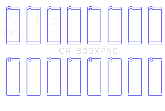 King Engine Bearings Inc CR 803XPNC 001 CONNECTING ROD BEARING SET For CHEVROLET SBC 265CI 283CI 327CI