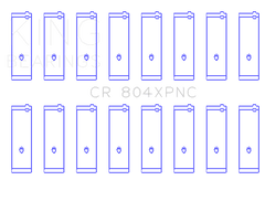 King Engine Bearings Inc CR 804XPNC STDX CONNECTING ROD BEARING SET For FORD 260CI 289CI 302 5.0L WINDSOR