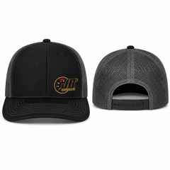 JBs Power Centre Trucker Style Mesh Back Snapback Cap – Embroidered Logo – Blk/Char One Size