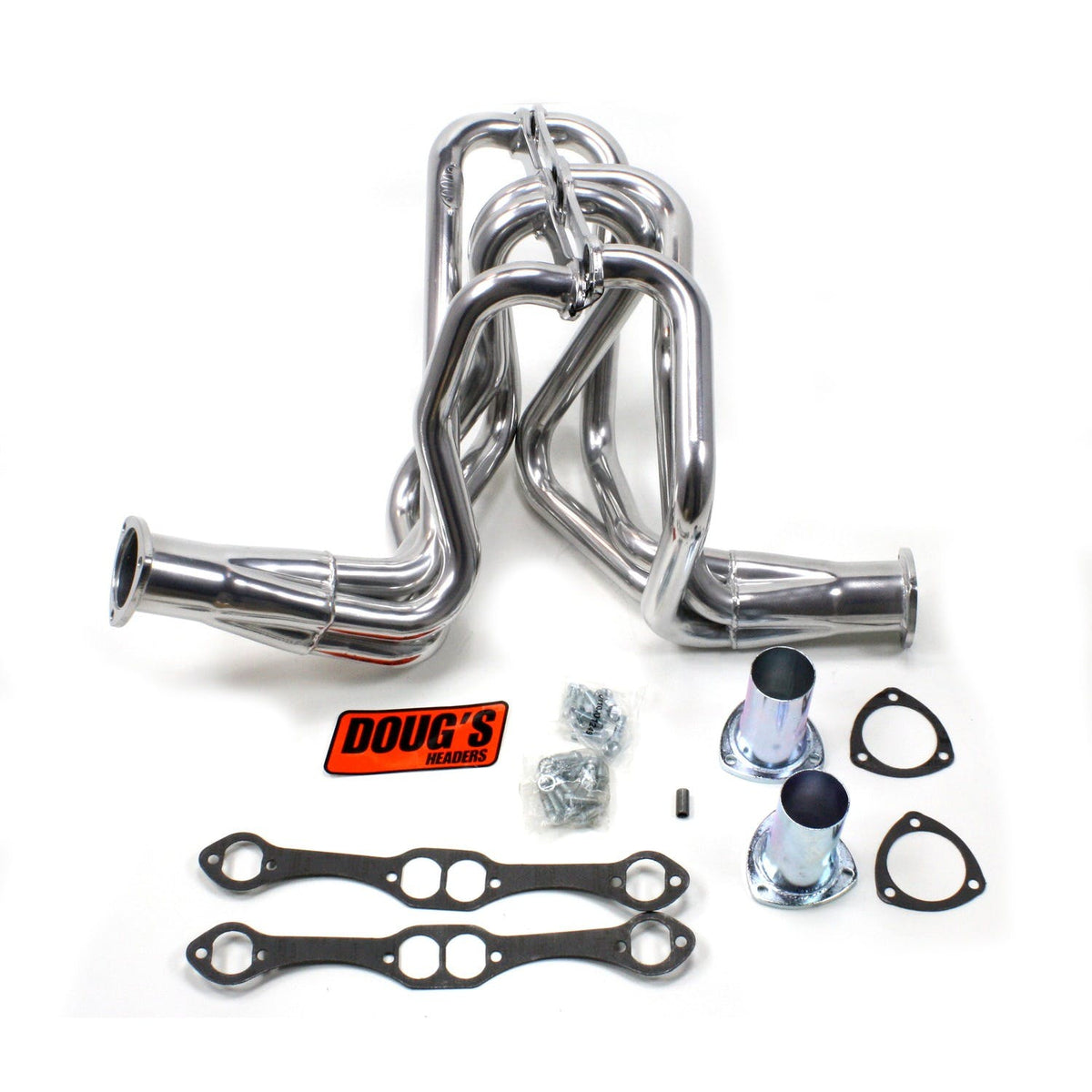 Doug's Headers D358 1 5/8 4-Tube Full Length Header Metallic Ceramic Coating
