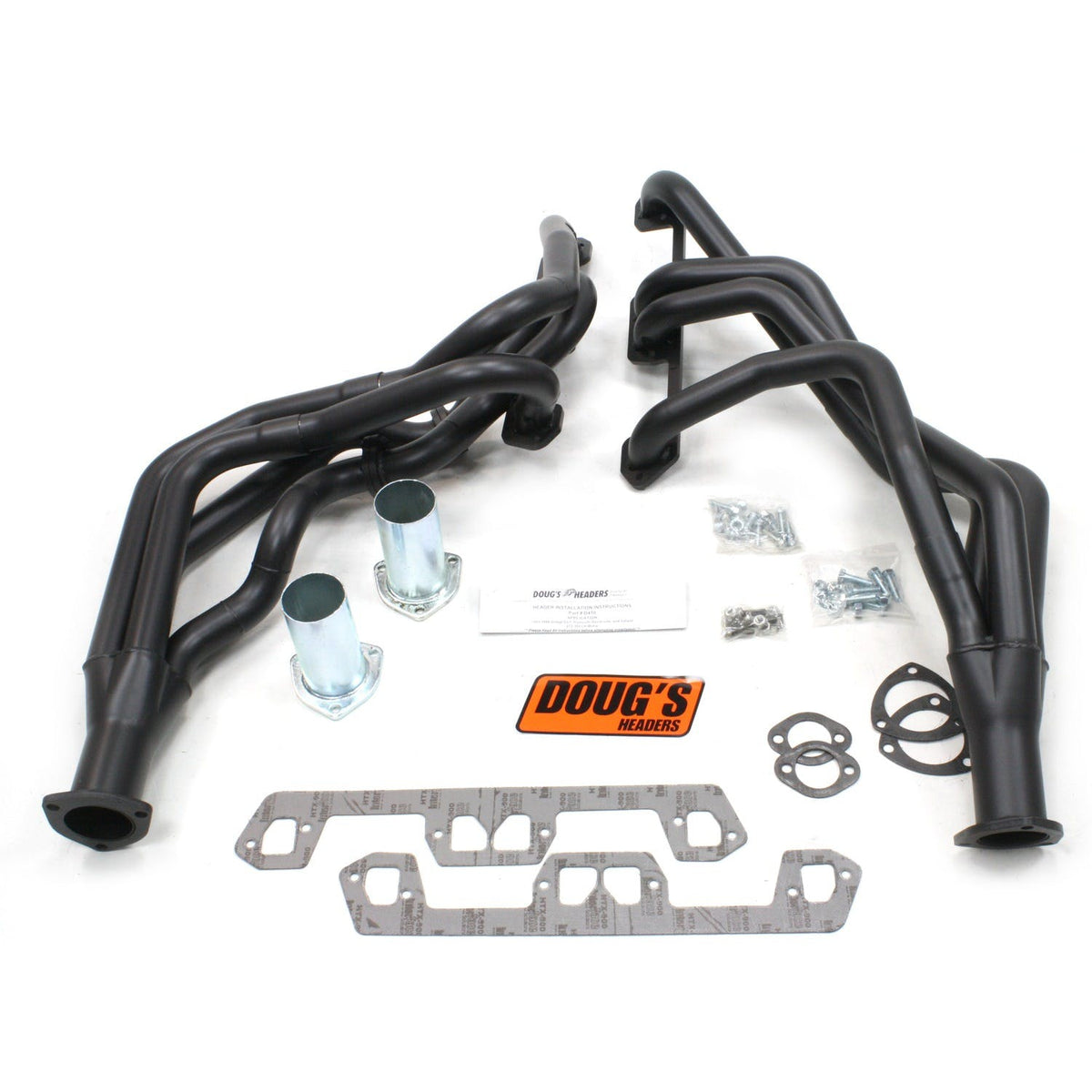 Doug's Headers D450-B 1 5/8 4-Tube Full Length Header Hi-Temp Black Coating