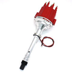 PerTronix D7105811 D7105811 Elec Dist Billet Chevy SB/BB Slip Collar w/Ignitor III Non Vac Red Cap